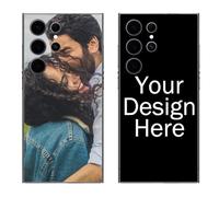 Naispanda Personalised Phone Cover for Samsung S24 Ultra Custom Phone Case with Photo Text TPU Material Phone Case for Friends Family Boyfriend Girlfriend Husband Wife Custom Case Gifts for Men Women