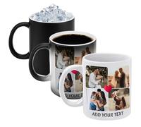 Naispanda Personalised Photo Magic Mug 15 Oz,Custom Picture Text Mugs Magic Heat Sensitive Color Changing Coffee Mug Milk Tea Cup Customised Original Gifts for Family Lovers Friends Couple