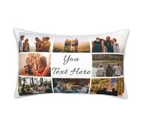 Naispanda Personalised Photo Pillow Cushion Cover Sofa Home Décor Custom Throw Pillow Covers Personalised Pillow Cases For Valentines Day For Her & Him - Birthday Gifts For Women & Men