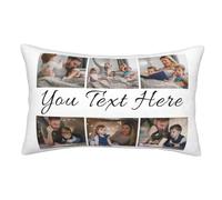 Naispanda Personalised Photo Pillow Cushion Cover Sofa Home Décor Custom Throw Pillow Covers Personalised Pillow Cases For Valentines Day For Her & Him - Birthday Gifts For Women & Men