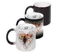 Naispanda Personalized Photo Magic Mug,Custom Picture Text Mugs Magic Heat Sensitive Color Changing Coffee Mug Milk Tea Cup Customised Original Gifts for Family Lovers Friends Couple