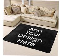 Naispanda Personalized Rug with Image Picture Photo Logo Text Custom Anti Slip Washable Decorative Area Carpet Personalized Large Door Mat Carpet Rug for Office Living Room Bedroom Home - 63x48in
