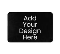 Naispanda Personalized Rug with Image Picture Photo Logo Text Custom Anti Slip Washable Decorative Area Carpet Personalized Large Door Mat Carpet Rug for Office Living Room Bedroom Home - 16x24in
