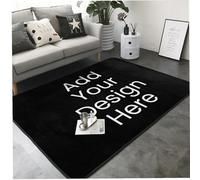 Naispanda Personalized Rug with Image Picture Photo Logo Text Custom Anti Slip Washable Decorative Area Carpet Personalized Large Door Mat Carpet Rug for Office Living Room Bedroom Home - 80x58in