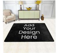 Naispanda Personalized Rug with Image Picture Photo Logo Text Custom Anti Slip Washable Decorative Area Carpet Personalized Large Door Mat Carpet Rug for Office Living Room Bedroom Home - 72x48in