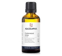 Naissance Cedarwood (Atlas) Essential Oil (No. 187) 50ml - Pure, Natural, Cruelty Free, Vegan - for Aromatherapy, Massage Blend & Diffusers