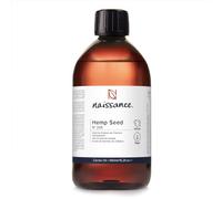 Naissance Cold Pressed Hemp Seed Oil (No. 206) - 450ml - Natural Moisturiser for Skin, Face, Beard, Nails, Hair, Body, Scalp