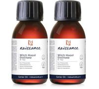 Naissance Distilled Witch Hazel Non-Alcoholic (no. 702) 100ml - Pure, Natural - Cleansing & Toning - Aromatherapy, Skincare and DIY Beauty Recipes (Pack of 2)