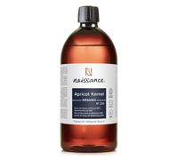 Naissance Organic Apricot Kernel Oil (No. 204) - 900ml - Natural Moisturiser for Skin, Face, Beard, Nails, Hair, Body, Scalp - Massage, Aromatherapy, DIY Beauty, Conditioner
