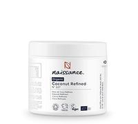 Naissance Organic Refined Coconut (Solid) Oil (No. 227) 250g - Pure, Natural - Moisturising & Hydrating for Aromatherapy, Skin, Hair, DIY Beauty