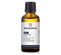 Naissance Organic Tea Tree Essential Oil (No. 109) 50ml - Pure, Natural, Certified Organic, Cruelty Free, Vegan & Undiluted - for Aromatherapy & Diffusers