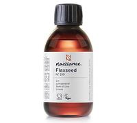 Naissance Virgin Flaxseed (Linseed) Oil (No. 219) - 225ml - Pure, Natural, Vegan - for Hair and Skin, Massage Oil Base and DIY Beauty Recipes