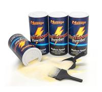Naissgo Shuffleboard Sand Wax Shuffleboard Powder Set with Mini Dustpan & Broom，2 Cans(2×14 oz)