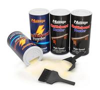 Naissgo Shuffleboard Sand Wax Shuffleboard Powder Set with Small Brush & Pan, 4 Cans(4×14 oz)