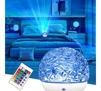 NaiTerpol Galaxy Projector,Star Projector,Round Dynamic Wave Night Light with 16 Colors Remote Control,Sensory Light for Room Decoration,Party,Holiday [Energy Class A]