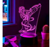 NaiTerpol Karate Night Light,Taekwondo Gifts for Girls,Karate Player 3D Illusion Lamp with 7 Colors Changing, Kids Girls Birthday Xmas Gifts, Martial Arts Bedroom Decor