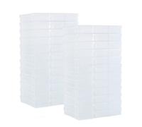 Naivees 5" x 7" Photo Storage Case, 24 Inner Photo Organizer Keeper, Extra Large Storage Picture Boxes, Seed Storage, Transparent Craft Keeper (24 PACK)