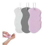 Naivetu Magic Exfoliating Bath Sponge, Super Soft Exfoliating Bath Sponge, Dead Skin Remover for Body, Skin Friendly and Reusable for Adults Children (3pcs-D)