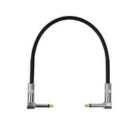 NAIXUE 15cm/30cm/50cm Guitar Effects Pedal Cable Flat Patch Connector 6.35mm Plug Copper Core Wire Adapter Line Round Head