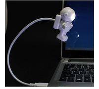 NAIXUE Cartoon Astronaut-Shaped Small USB Eye Protection Keyboard Night Light,Creative Spaceman Astronaut LED Flexible USB Light Night Light for Kids Toy,Suitable for Using Computer at Night