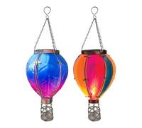 NAIYAN Hot Air Balloon Solar Lantern | Hanging Hot Air Balloon Solar Lantern | Flickering Flame Led Lights for Garden Decoration, Outdoor Solar Light for Porch, Patio and More, MLQC5TMCP20BG373H