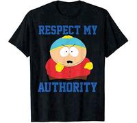 NAIYOUFABING Respect My Authority Eric Cartman T-Shirt Funny Vintage Gift Men Black M
