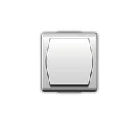 Naka24 IP44 White Surface-Mounted Socket Range for Wet Room Schuko Hermes 2 (Switch 1001-00)