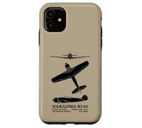 Nakajima Ki-84 Japanese WW2 Fighter Plane Silhouettes Case for iPhone 11