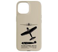 Nakajima Ki-84 Japanese WW2 Fighter Plane Silhouettes Case for iPhone 15