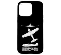 Nakajima Ki-84 Japanese WW2 Fighter Plane Silhouettes Case for iPhone 15 Pro Max