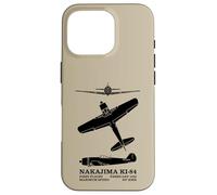 Nakajima Ki-84 Japanese WW2 Fighter Plane Silhouettes Case for iPhone 16 Pro