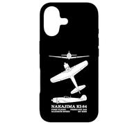 Nakajima Ki-84 Japanese WW2 Fighter Plane Silhouettes Case for iPhone 17