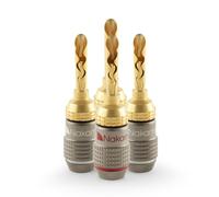 Nakamichi FanLock Excel Series 24k Gold Plated BFA Banana Plugs 10 AWG