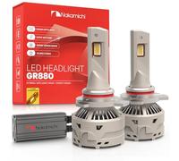 Nakamichi GR880 Series 9012 LED Light Bulbs for Replacement, 33,000 Lumens 300W Per Set, Super Bright Xenon White, Plug and Play, High & Low Beam, Pack of 2, 6000K, 9012 (HIR2)