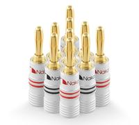 Nakamichi GrubLock Excel Series 24k Gold Plated Banana Plugs, 10-18 AWG