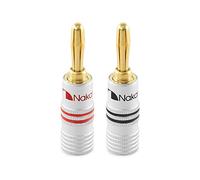Nakamichi GrubLock Excel Series 24k Gold Plated Banana Plugs, 10-18 AWG