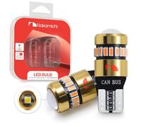 Nakamichi T10 LED Light Bulb 168 2825 194 W5W Wedge 18+1 SMD 3014 Chip LED Replacement Bulbs Error Free for Car Interior Dome Map Door License Courtesy Dash Lights (Neon Blue, 19 LEDs, Pack of 2)