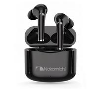 Nakamichi TW2XS True Wireless Stereo TWS Earbuds With Low Latency Bluetooth 5.3 Connection Digital Signal Processing DSP Clear Voice Capture CVC Touch Control Charging Case Black