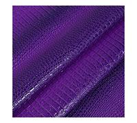 NAKAN 138x100cm 54''x39'' PU Synthetic Leather Faux Leather Fabric by The Meter Crocodile Pattern Upholstery Fabric for Sofa Chair Seat Cover, DIY Crafts(Color:purple 11)