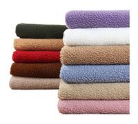 NAKAN 15 Colors Polar Fleece Fabric Anti-pilling Sherpa Faux Fur Fabric By The Meter 160x100cm 62''x39'' for Costume, Art Crafts, Home Decorations, Toys, Cushion(Color:purple)