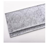 NAKAN Embossed Velvet Fabric by the Meter 140x100cm/55''x39'' Flower Pattern Decorative Velour Material for Sofa Chair Upholstery, Sewing Crafts, Home Decor(Color:silver grey)