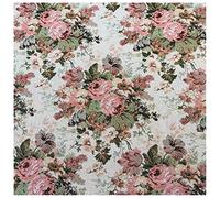 NAKAN Jacquard Upholstery Fabric by the Meter Vintage Floral Pattern 145x100cm 57''x39'' for Sofa Chair Furnishing Headboard Crafting Curtain Cushion(Color:red)