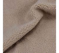 NAKAN Soft Fleece Sherpa Faux Fur Fabric by The Meter 150x100cm 59''x39'' Non-stretch for Clothing, Sewing Crafts, Toys, Decorations(Color:khaki)