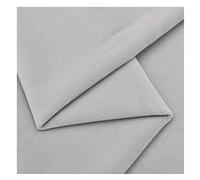 NAKAN Solid Velvet Fabric Matt Upholstery Velour Fabric by The Meter 150cm 59'' Wide For DIY crafts, Chair Seat Cover, Home Decor, black/grey(Color:light grey36)