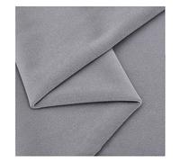 NAKAN Solid Velvet Fabric Matt Upholstery Velour Fabric by The Meter 150cm 59'' Wide For DIY crafts, Chair Seat Cover, Home Decor, black/grey(Color:57)