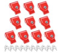 NAKANEKO Glad Hand Lock Heavy Duty Aluminum Without Keyed Alike 10 Pack Air Brake Glad Hand Lock for Tractor Trailer