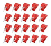 NAKANEKO Glad Hand Lock Keyed Alike 20 Pack Heavy Duty Aluminum Air Brake Glad Hand Lock for Tractor Trailer