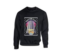 Nakatomi Christmas Party Plaza Jumper Funny Xmas 80's Die Movie Bruce Santa Claus 1988 Meme Holiday Sweater Gift idea Unisex Kid Adult Sweatshirt(4XL, Black)