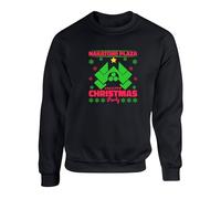Nakatomi Plaza Christmas Party Sweatshirt, Funny Xmas Festive Gift Kids Adults Unisex Jumper(L, Black)