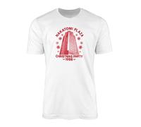 Nakatomi Plaza Christmas Party T-Shirt - Adult's Eve Xmas 1988 Detective Cinema Movie American Action Thiller Film InspiWhiteFan Top Tee Clothing Present Gift (White, 3XL)